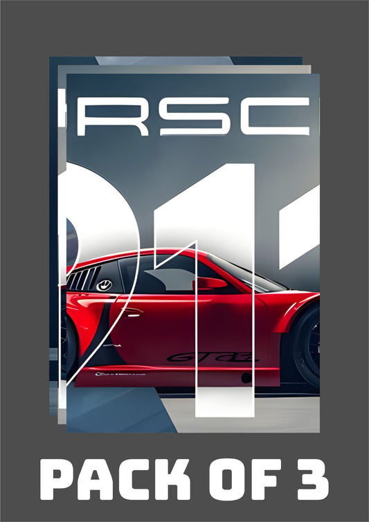 Car Split Poster (Set of 3)