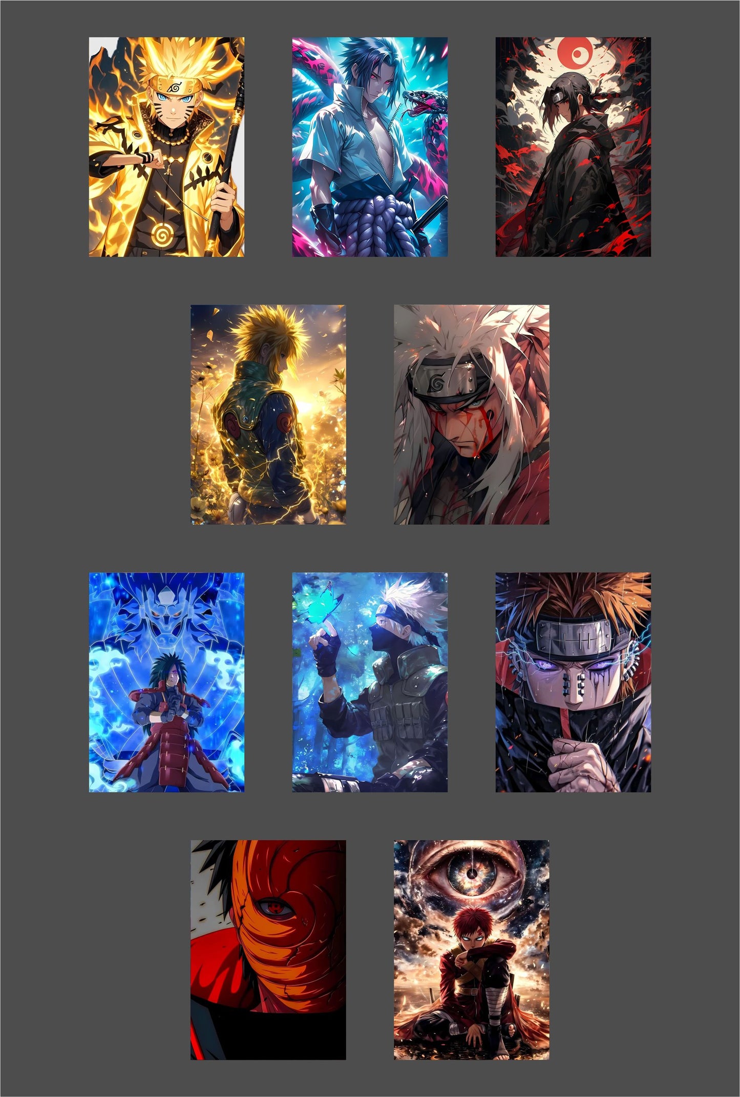 Naruto Anime Combo 5 (PACK OF 10)