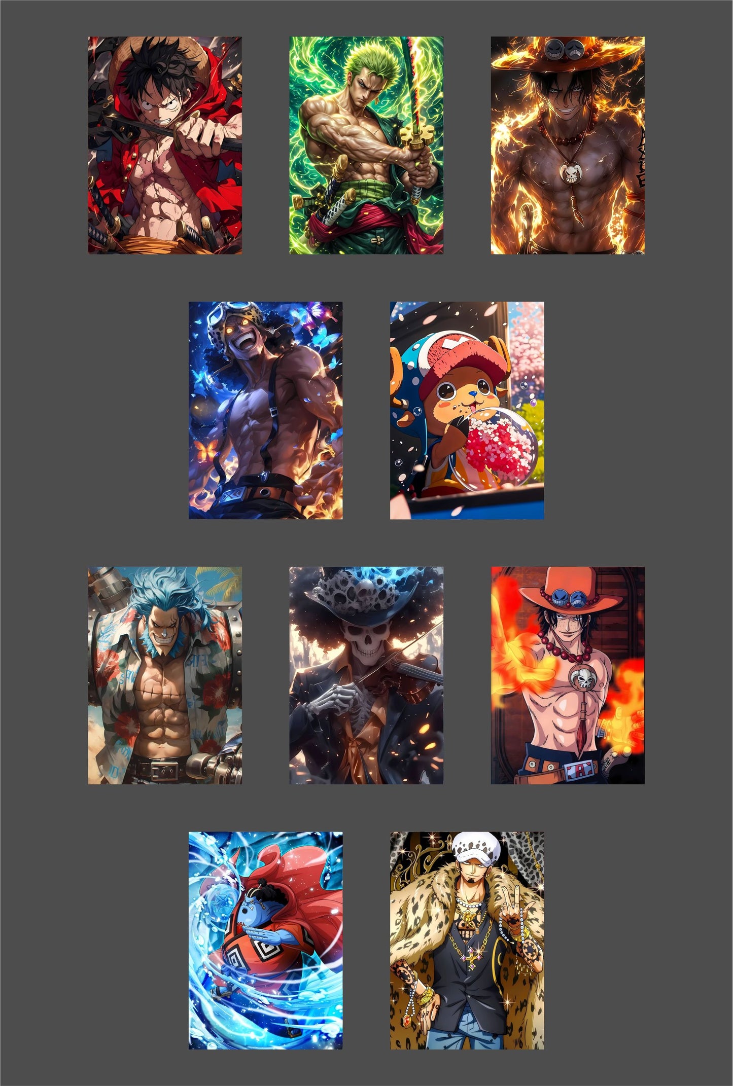 One Piece Anime Combo (PACK OF 10)