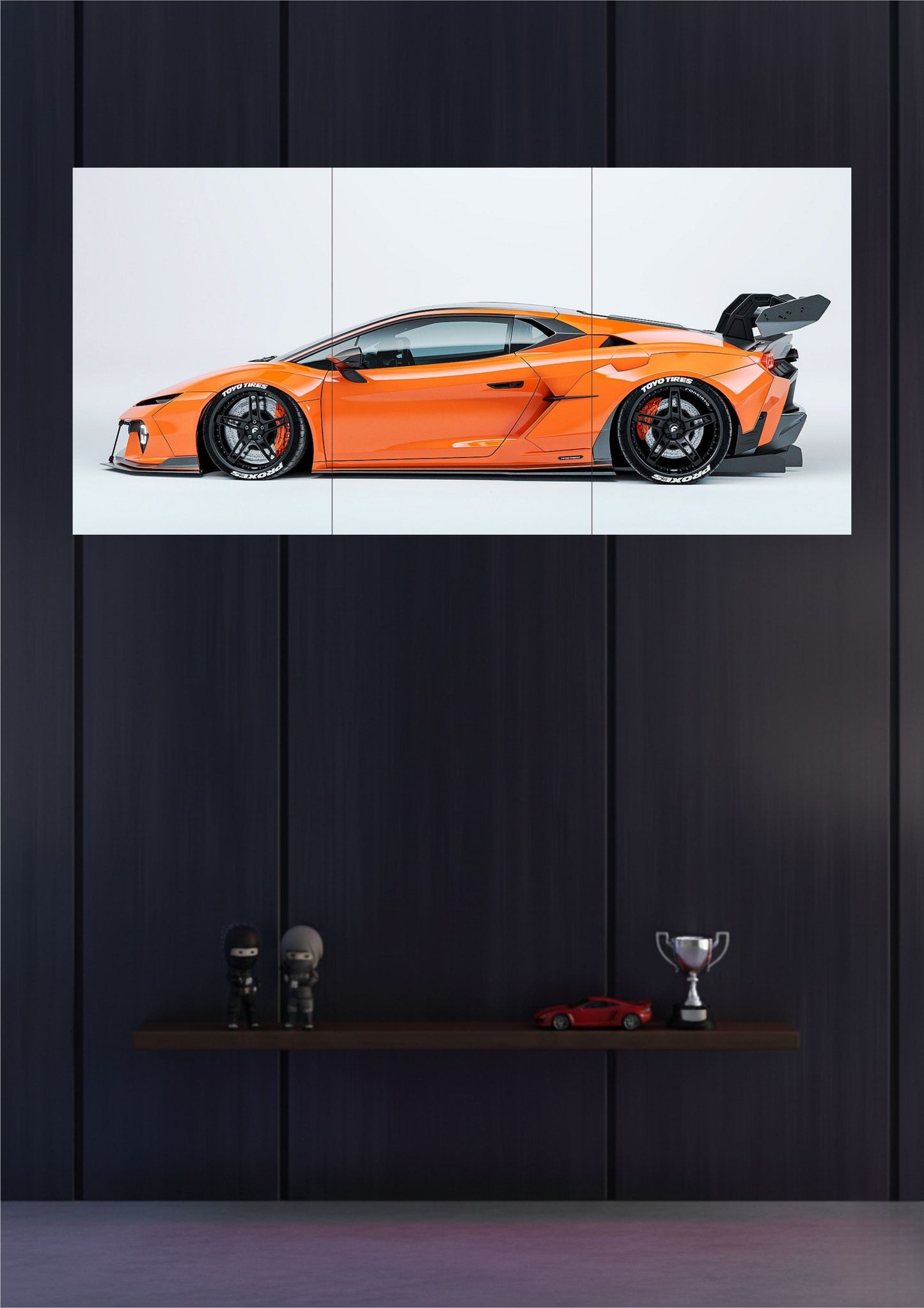 Car Split Poster (Set of 3)