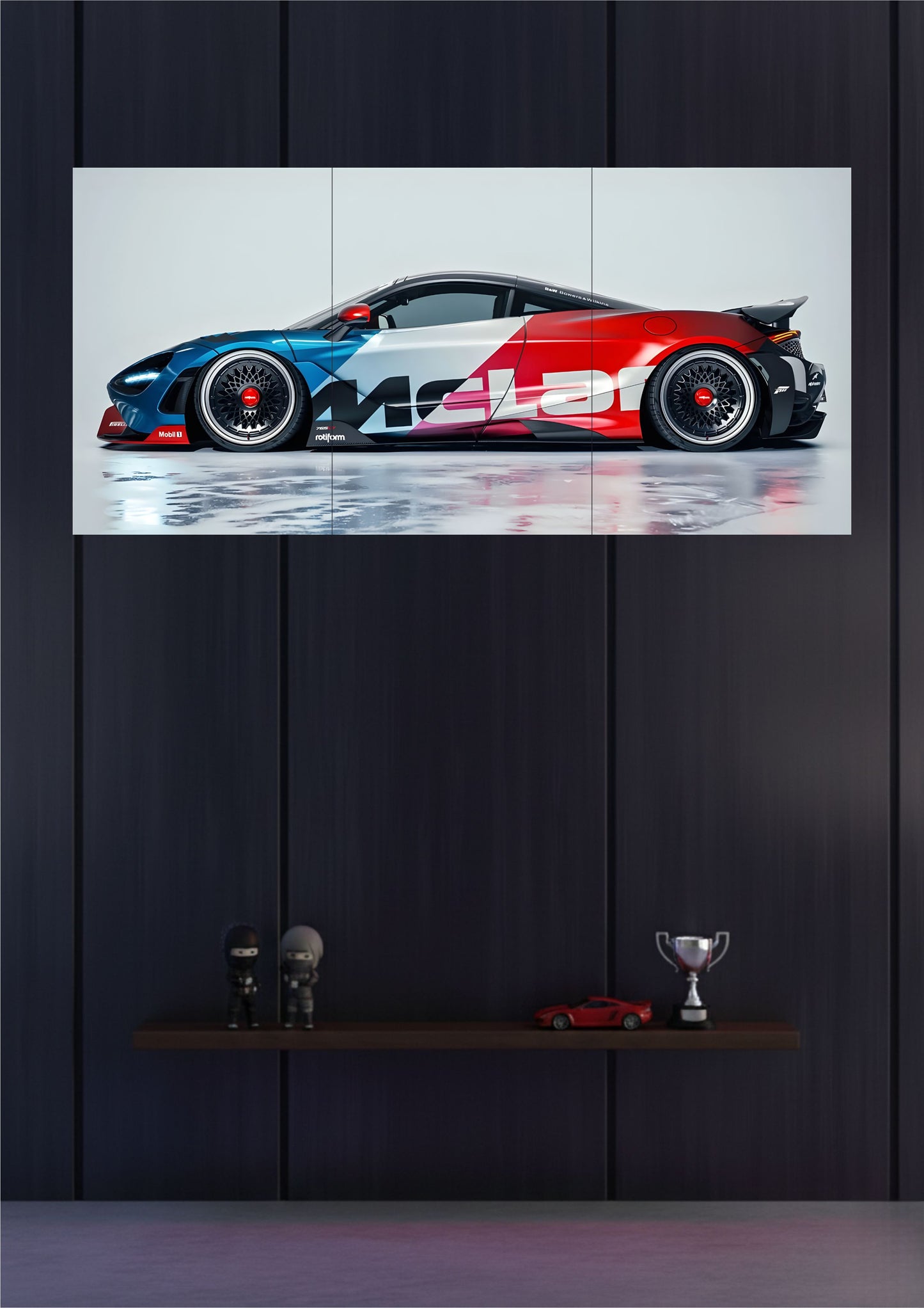 Car Split Poster (Set of 3)